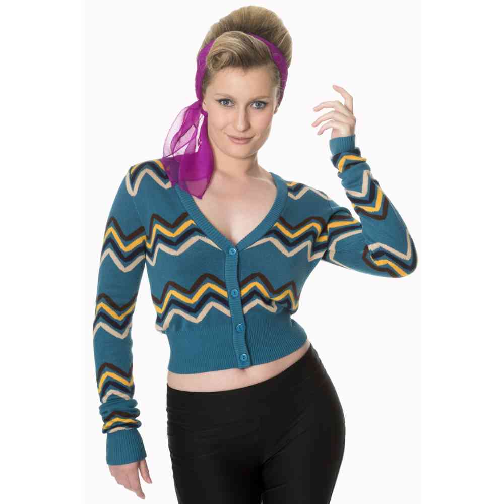 Dancing Days - Good Vibes Cardigan - Blauw